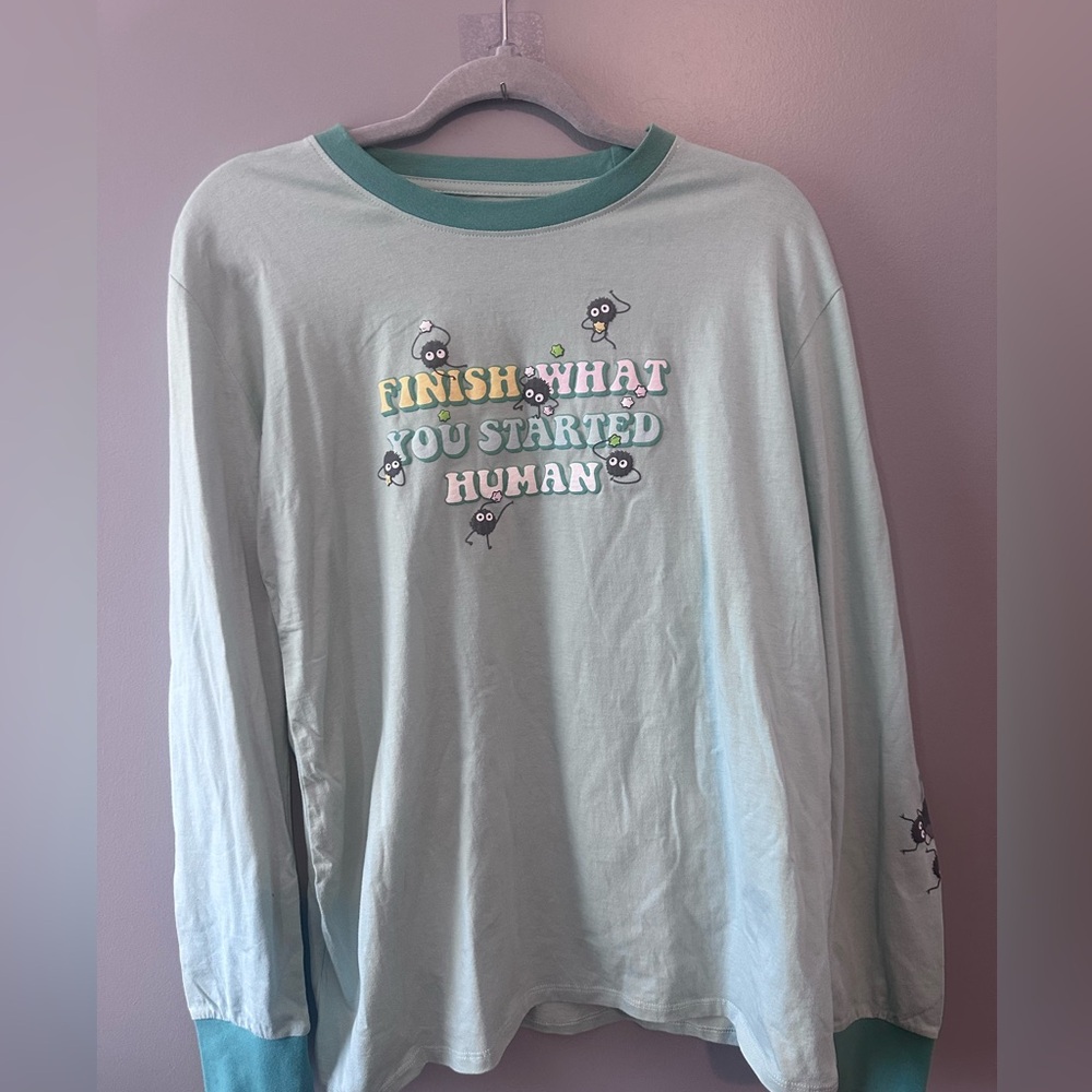 Studio Ghibli Spirited Away Soot Sprites Long Sleeve T Shirt Finish Human